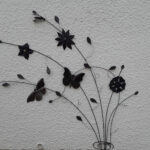Fer ciselé (8mm), insectes et fleurs, tôle (15/1000), amovibles